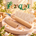 renqavi™ Linework Detail Carving Knife — 1-Inch Fine-Tip Whittling Tool for Small Wood Projects
